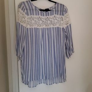 Striped guaze top size 0